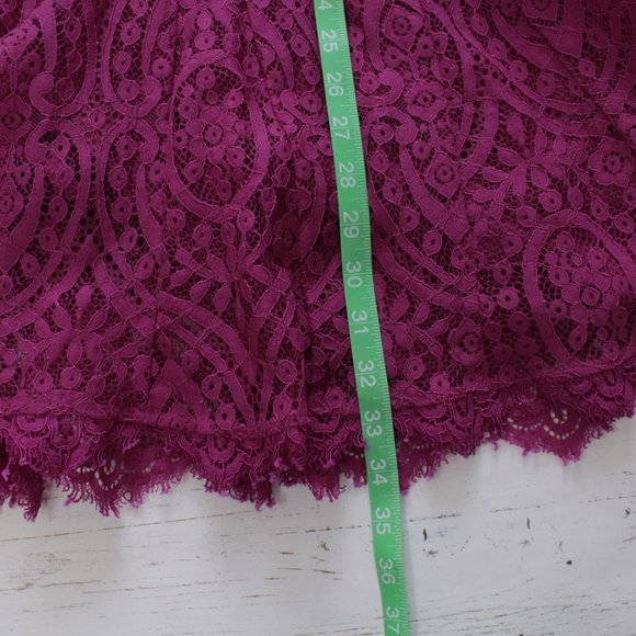 Free People Heart in Two Lace Layered Cami Mini Dress XS Magenta - Picture 14 of 14